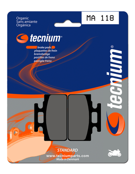 Plaquettes de frein avant TECNIUM MA 118