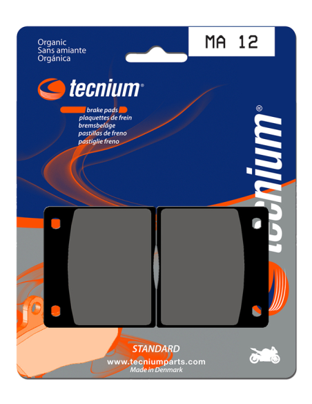 Plaquettes de frein arrière TECNIUM MA 12