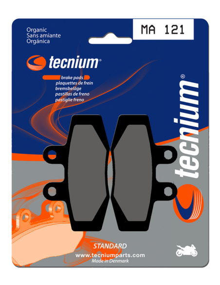 Plaquettes de frein avant/arrière TECNIUM MA 121