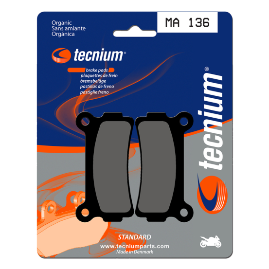Plaquettes de frein avant/arrière TECNIUM MA 136