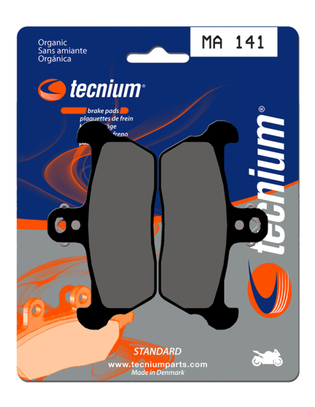 Plaquettes de frein avant/arrière TECNIUM MA 141