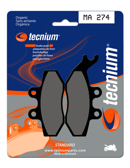 Plaquettes de frein avant TECNIUM MA 274