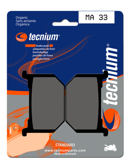 Plaquettes de frein avant/arrière TECNIUM MA 33
