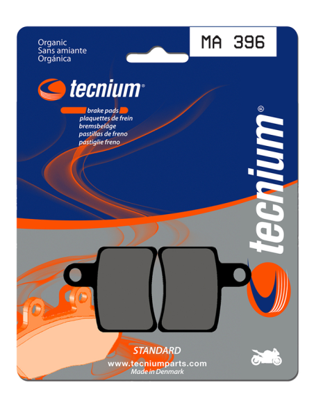 Plaquettes de frein avant/arrière TECNIUM MA 396