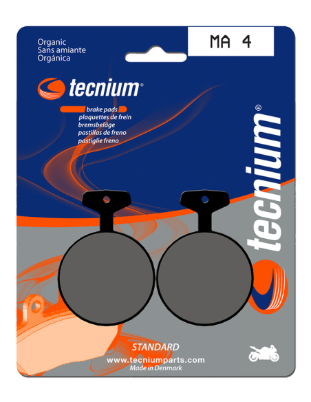 Plaquettes de frein avant/arrière TECNIUM MA 4