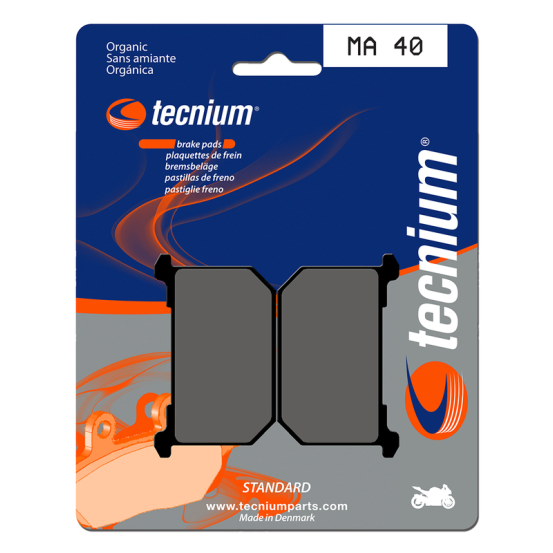 Plaquettes de frein avant/arrière TECNIUM MA 40