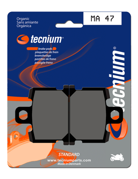 Plaquettes de frein avant/arrière TECNIUM MA 47