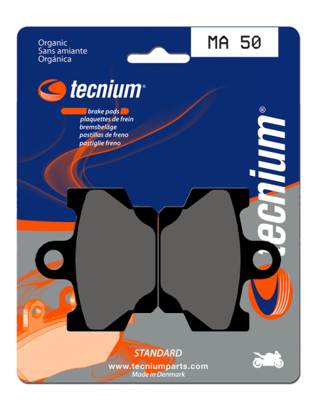 Plaquettes de frein avant/arrière TECNIUM MA 50