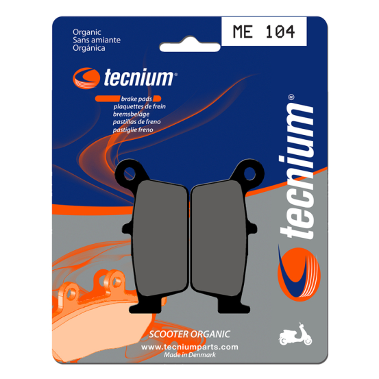 Plaquettes de frein avant/arrière TECNIUM ME 104