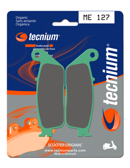 Plaquettes de frein avant/arrière TECNIUM ME 127