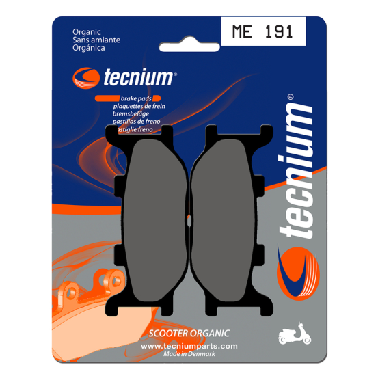 Plaquettes de frein avant/arrière TECNIUM ME 191