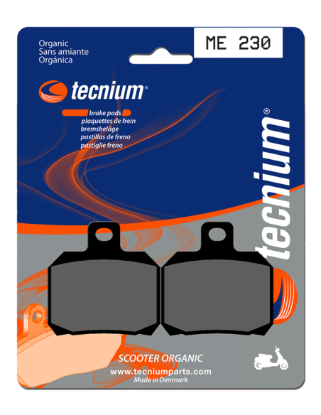 Plaquettes de frein avant/arrière TECNIUM ME 230