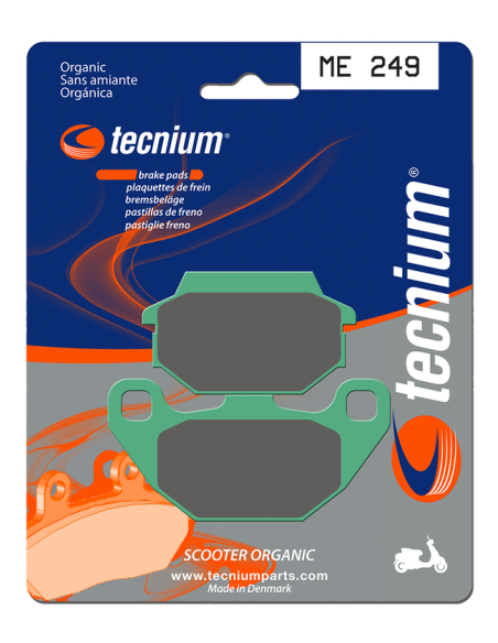 Plaquettes de frein avant/arrière TECNIUM ME 249