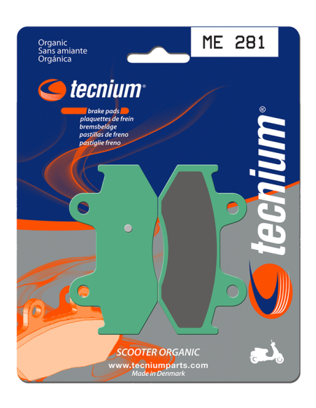 Plaquettes de frein arrière TECNIUM ME 281