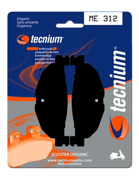 Plaquettes de frein arrière TECNIUM ME 312