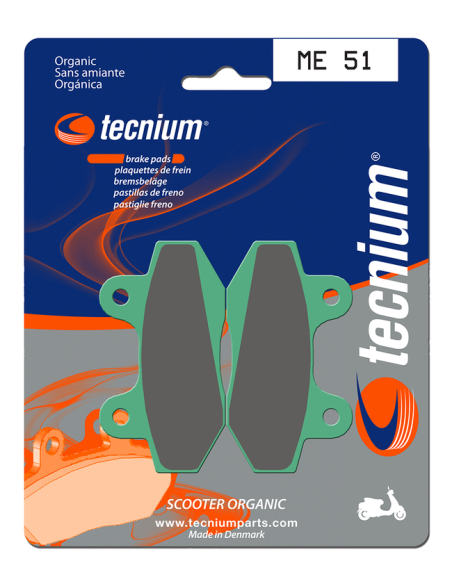 Plaquettes de frein avant/arrière TECNIUM ME 51