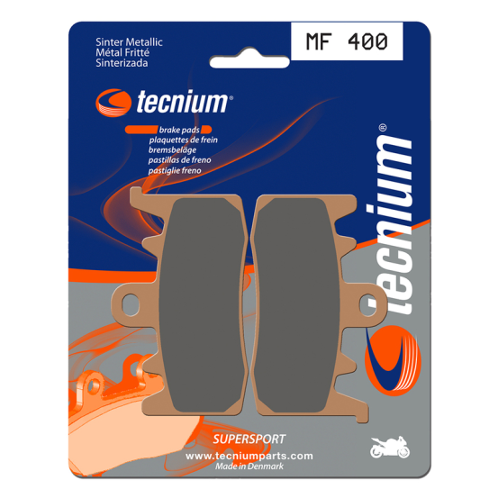 Plaquettes de frein avant/arrière TECNIUM MF 400