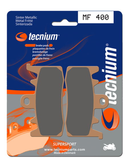 Plaquettes de frein avant/arrière TECNIUM MF 400