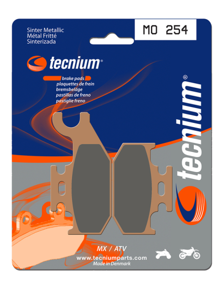 Plaquettes de frein avant/arrière TECNIUM MO 254