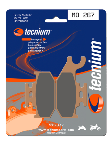 Plaquettes de frein avant/arrière TECNIUM MO 267