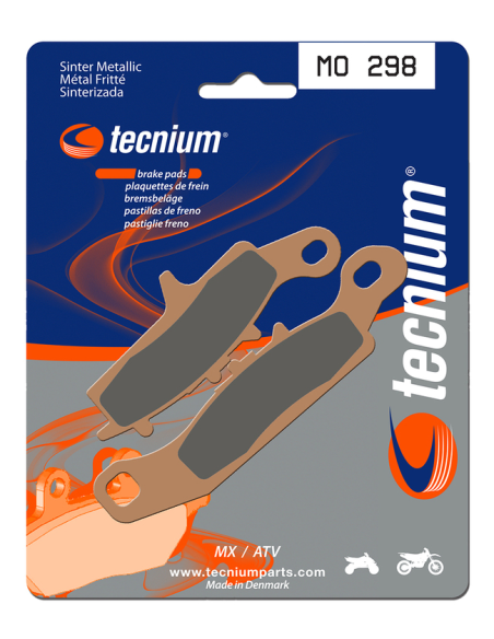 Plaquettes de frein avant TECNIUM MO 298