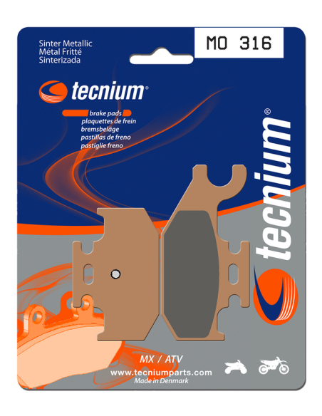 Plaquettes de frein arrière TECNIUM MO 316