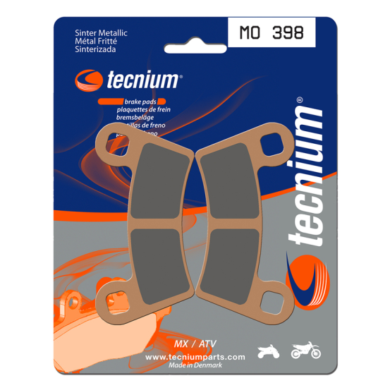 Plaquettes de frein avant/arrière TECNIUM MO 398