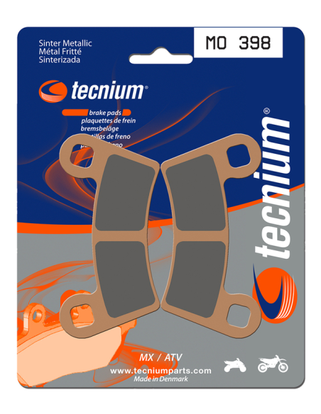 Plaquettes de frein avant/arrière TECNIUM MO 398