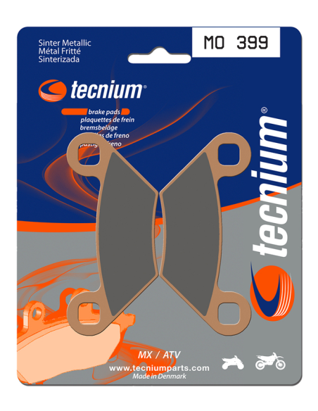 Plaquettes de frein avant/arrière TECNIUM MO 399