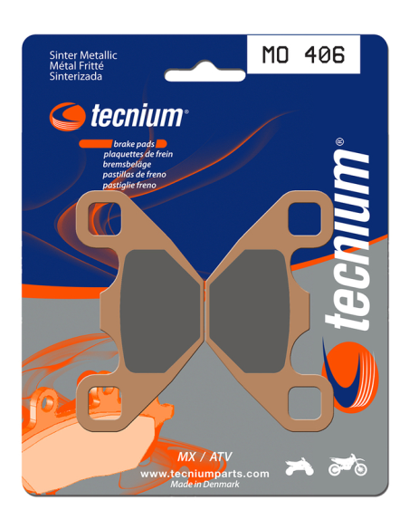 Plaquettes de frein arrière TECNIUM MO 406