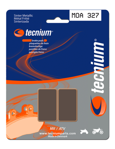 Plaquettes de frein arrière TECNIUM MOA 327