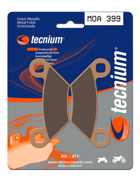 Plaquettes de frein avant/arrière TECNIUM MOA 399