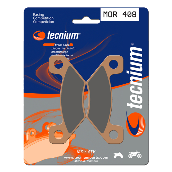 Plaquettes de frein avant/arrière TECNIUM MOR 408