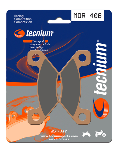 Plaquettes de frein avant/arrière TECNIUM MOR 408