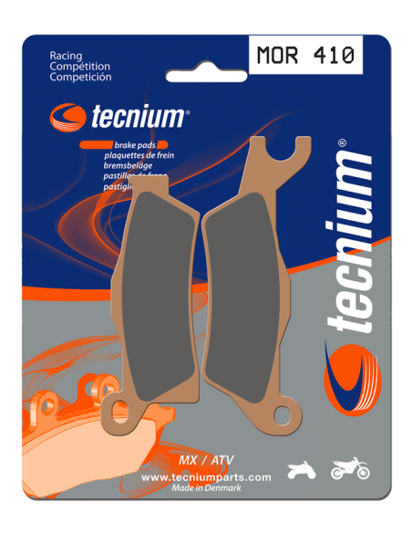 Plaquettes de frein avant/arrière TECNIUM MOR 410