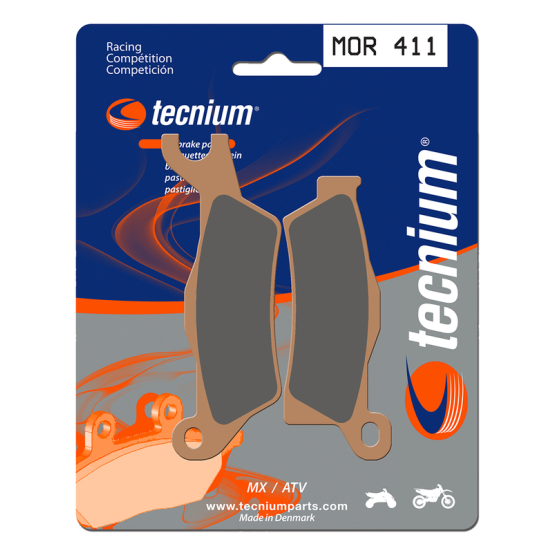 Plaquettes de frein avant/arrière TECNIUM MOR 411