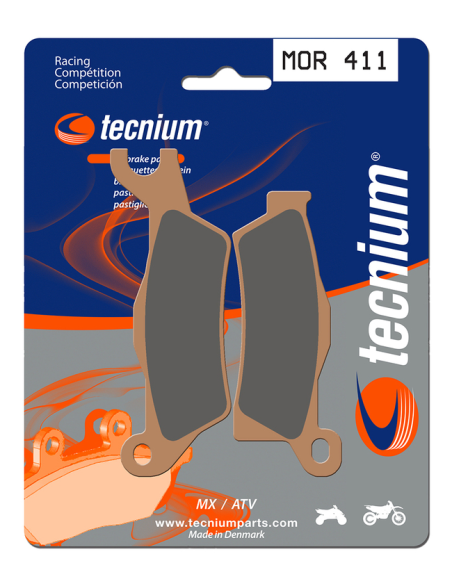Plaquettes de frein avant/arrière TECNIUM MOR 411