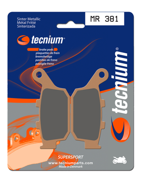 Plaquettes de frein arrière TECNIUM MR 381