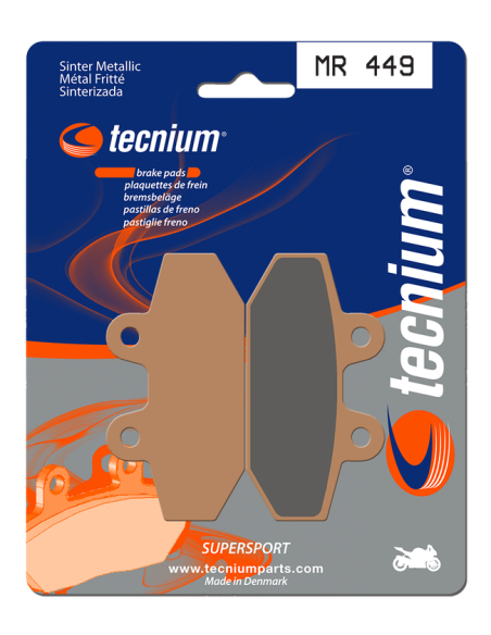 Plaquettes de frein arrière TECNIUM MR 449