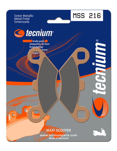 Plaquettes de frein avant TECNIUM MSS 216