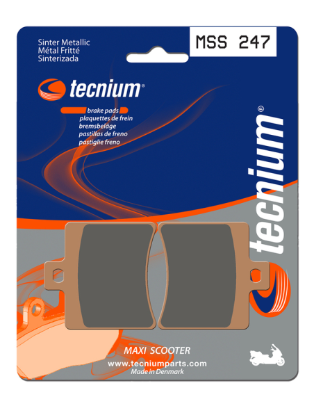 Plaquettes de frein arrière TECNIUM MSS 247