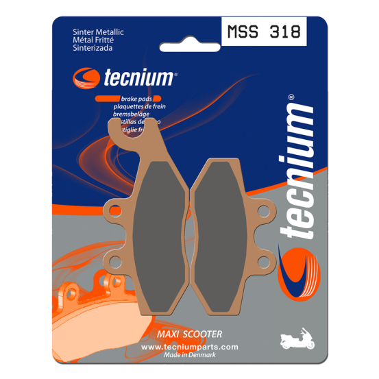 Plaquettes de frein avant/arrière TECNIUM MSS 318