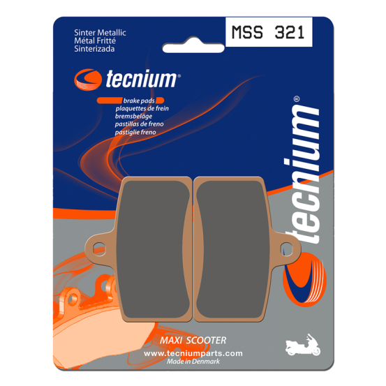 Plaquettes de frein avant/arrière TECNIUM MSS 321