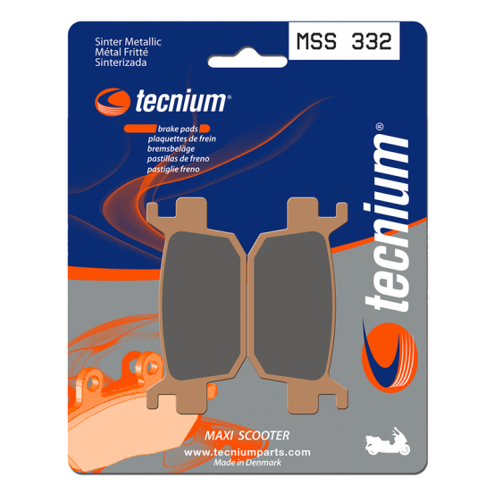 Plaquettes de frein avant/arrière TECNIUM MSS 332