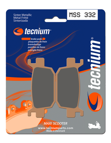 Plaquettes de frein avant/arrière TECNIUM MSS 332