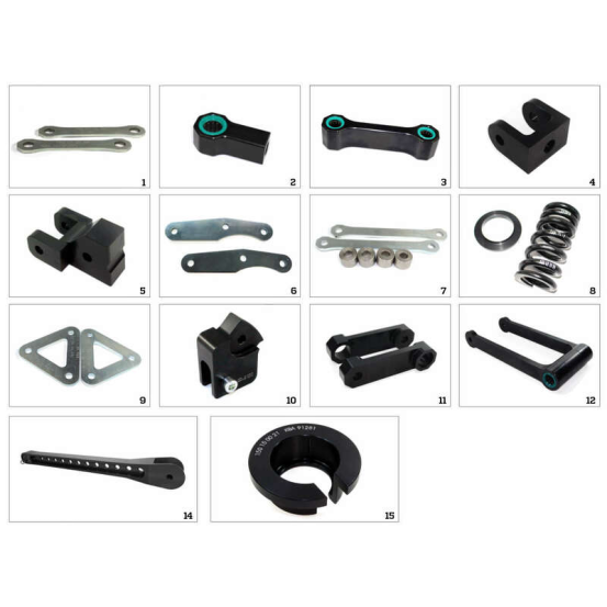 Kit de Rabaissement Biellettes TECNIUM Arrière HONDA/KAWASAKI
