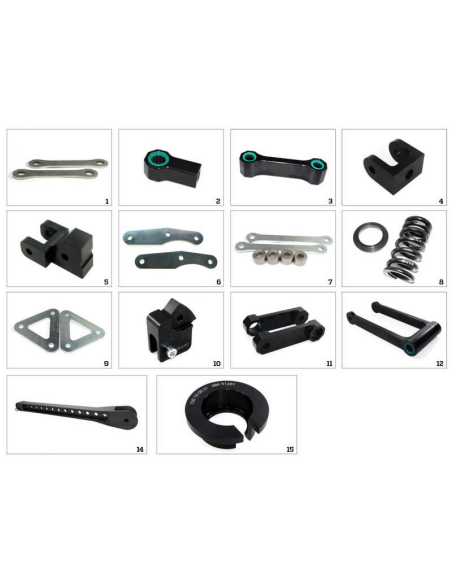 Kit de Rabaissement Biellettes TECNIUM Arrière HONDA/KAWASAKI