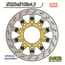 Disque de frein avant NG 320x108x4,0