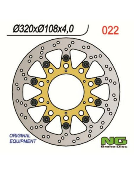 Disque de frein avant NG 320x108x4,0