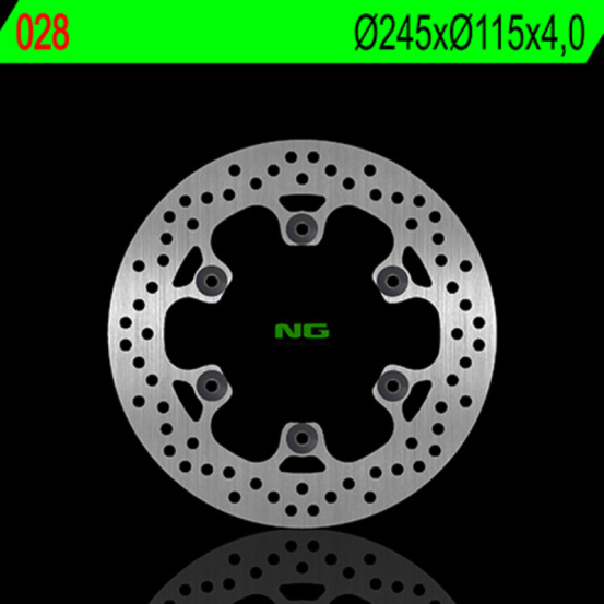 Disque de frein fixe arrière droit NG 245x115x4,0